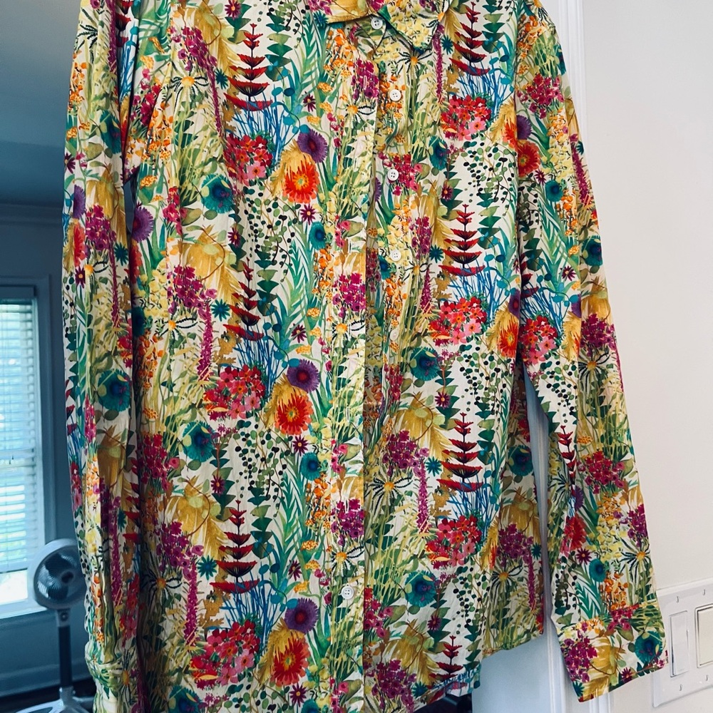 PRISTINE worn once J. Crew Liberty Art Fabrics Floral Shirt